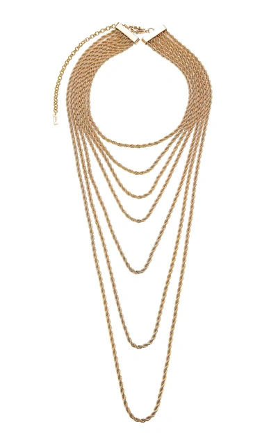 Shop Fallon Gold-plated Brass Layered Necklace