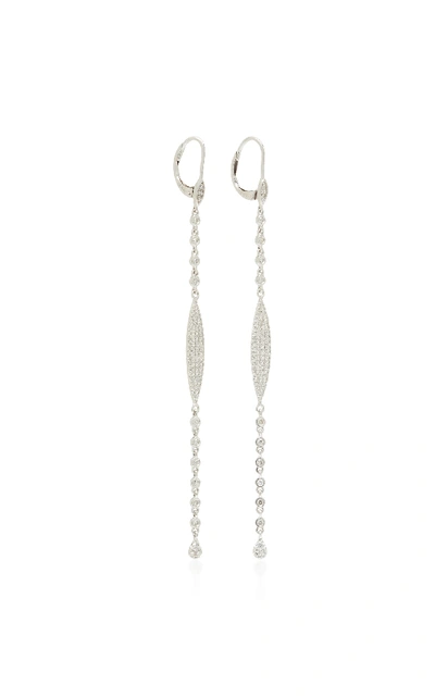 Shop Meira T 14k Gold White Diamond Earrings
