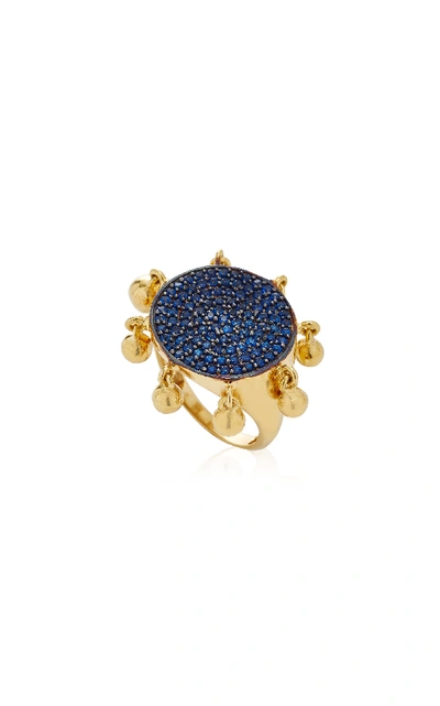 Shop Joanna Laura Constantine Tribal Gold Plated-brass And Cubic Zirconia Ring