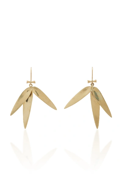 Shop Annette Ferdinandsen Bamboo 14k Gold Earrings