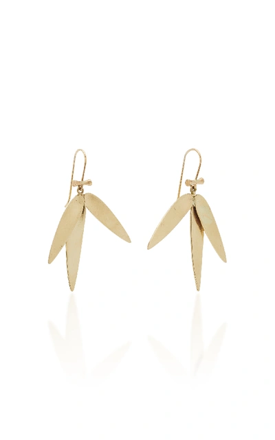 Shop Annette Ferdinandsen Bamboo 14k Gold Earrings