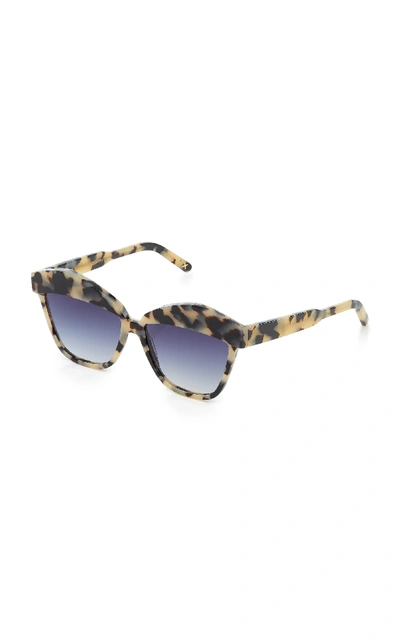 Shop Jplus Classic Black Acetate Sunglasses In Brown