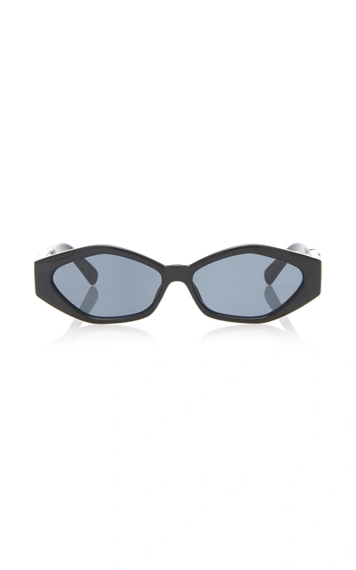 Shop Jordan Askill X Le Specs Luxe Petit Panthère Sunglasses In Black