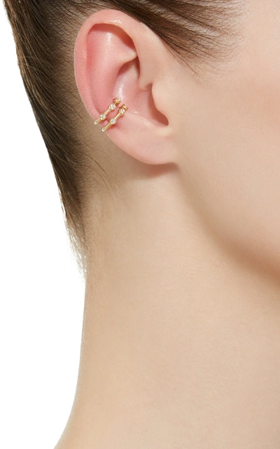 Shop Lil Milan Galaxy 9k Gold Zircon Ear Cuffs