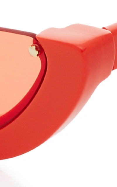 Shop Pawaka Mo Exclusive Empat 4 Cat-eye Acetate Sunglasses In Orange