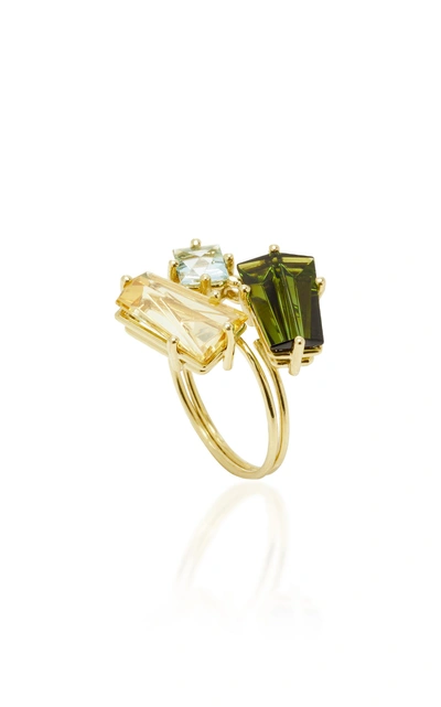 Shop Misui One-of-a-kind Klar Tourmaline And Beryl Ring In Green