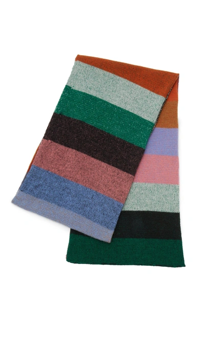 Shop The Elder Statesman Medium Super Duper Scarf In Multi