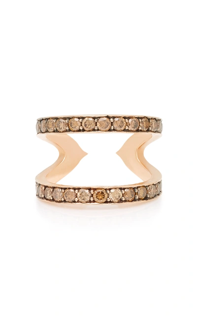 Shop Sylva & Cie 14k Rose Gold Diamond Ring