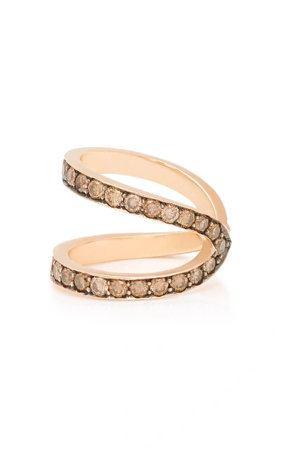 Shop Sylva & Cie 14k Rose Gold Diamond Ring