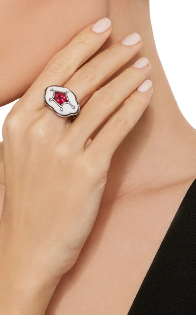 Shop Arunashi One-of-a-kind Ruby Ring In White