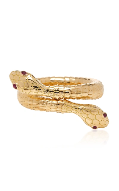 Shop Sidney Garber Il Serpente 18k Gold Bracelet