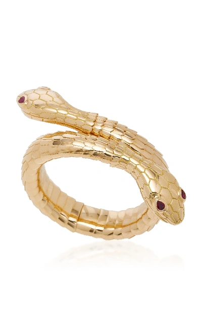 Shop Sidney Garber Il Serpente 18k Gold Bracelet