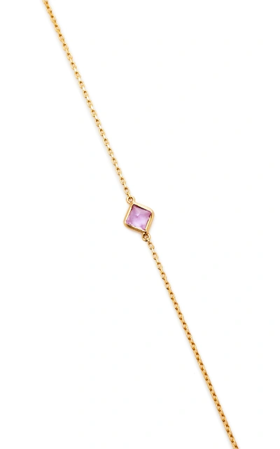 Shop Yi Collection 18k Gold Pink Sapphire Bracelet