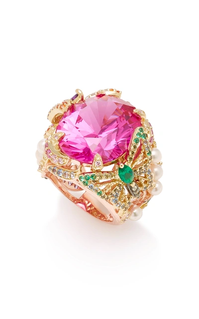 Shop Anabela Chan Rose Swallowtail Pink Sapphire Ring