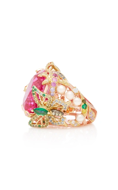 Shop Anabela Chan Rose Swallowtail Pink Sapphire Ring