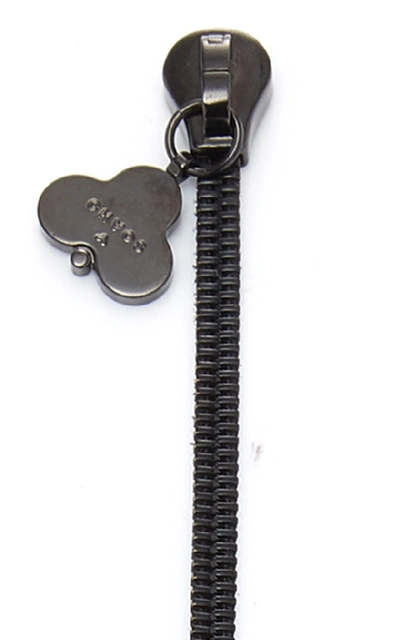 Shop Chaos Exclusive Stainless-steel Zip Lanyard In Black