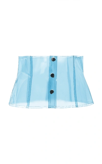 Shop Tibi Snap Corset In Blue