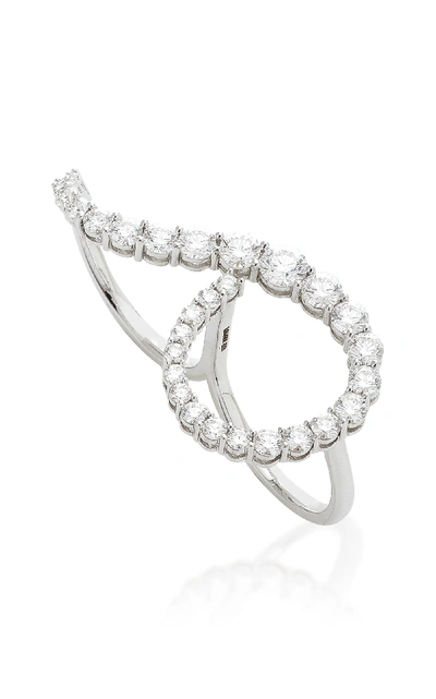 Shop Melissa Kaye Aria Grace Ring In White