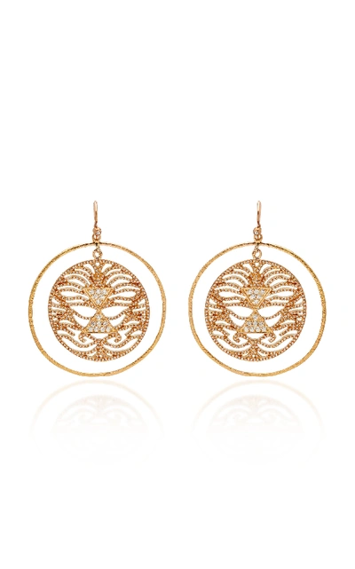 Shop Misahara Lavi 18k Rose Gold Diamond Earrings