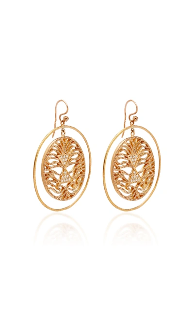 Shop Misahara Lavi 18k Rose Gold Diamond Earrings