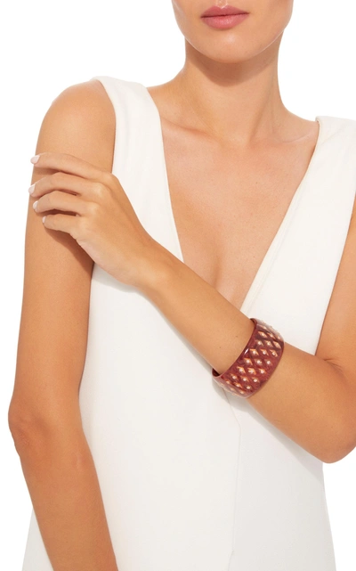 Shop Mark Davis M'o Exclusive: One-of-a-kind Burgundy Persephone Bracelet