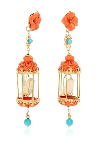 Shop Of Rare Origin Coral Aviary Classic Earring In Multi