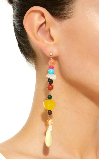 Shop Svnr Lagos Single Earring In Yellow