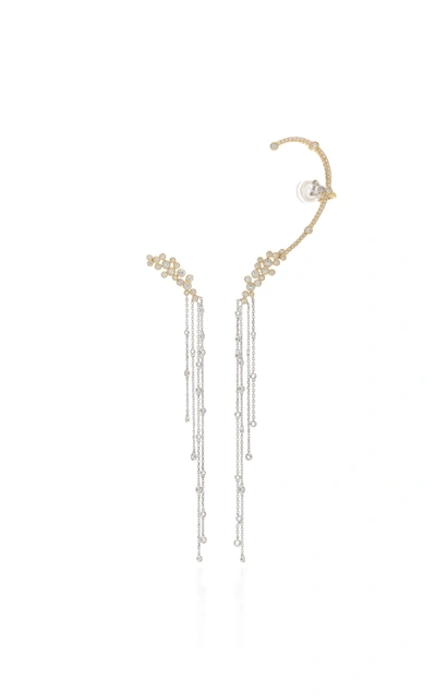 Shop Mike Joseph Amante Mismatched Earrings In Gold