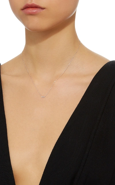 Shop Vanrycke Medellin 18k White Gold Diamond Necklace In Silver