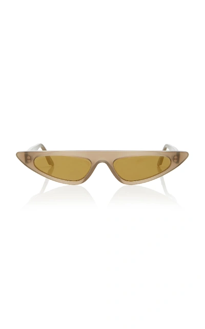 Shop Andy Wolf Florence Cat Eye Acetate Sunglasses In Brown