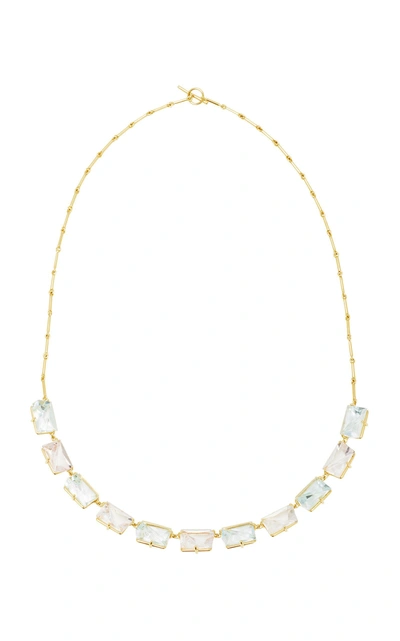 Shop Misui Klar Aquamarine And Morganite Necklace In Blue