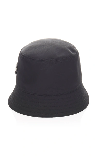 Shop Prada Shell Bucket Hat In Black