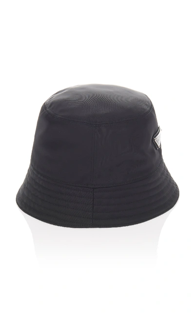 Shop Prada Shell Bucket Hat In Black