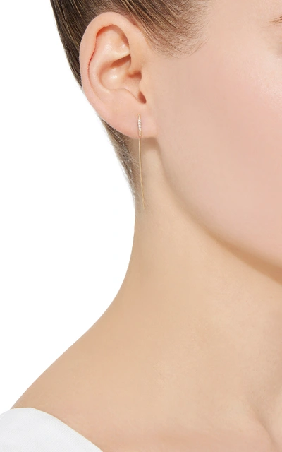 Shop White/space Linea 14k Gold Diamond Single Earring