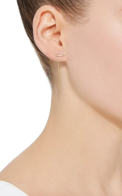 Shop White/space Linea 14k Gold Diamond Single Earring