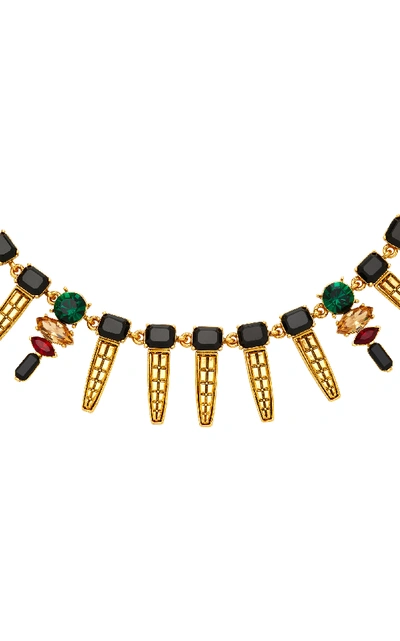 Shop Nicole Romano Keystone Gold-plated Crystal Necklace