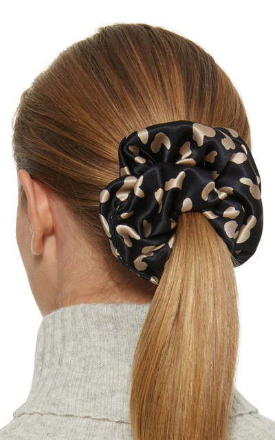 Shop Jennifer Behr M'o Exclusive Set Of 3 Velvet Scrunchies In Blue