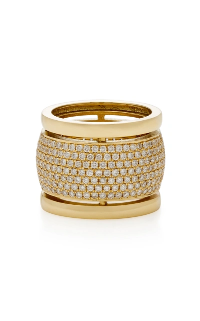 Shop Established Trio 18k Gold Diamond Ring