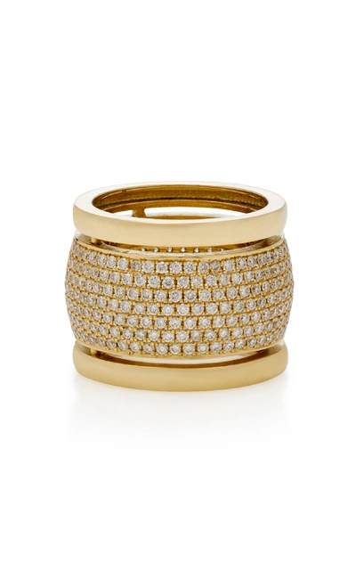 Shop Established Trio 18k Gold Diamond Ring