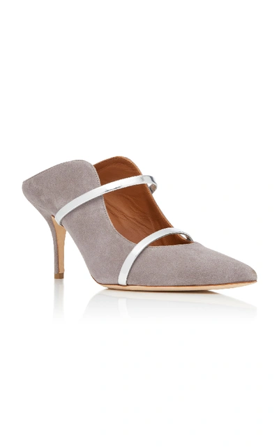 Shop Malone Souliers Maureen Suede Pump In Grey