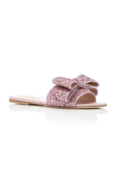 Shop Polly Plume Lola Bow Sandal In Pink