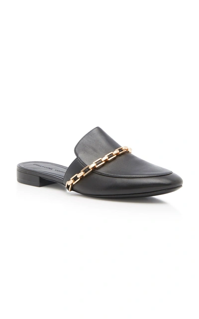 Shop Stella Luna Stella Chain Slipper In Black