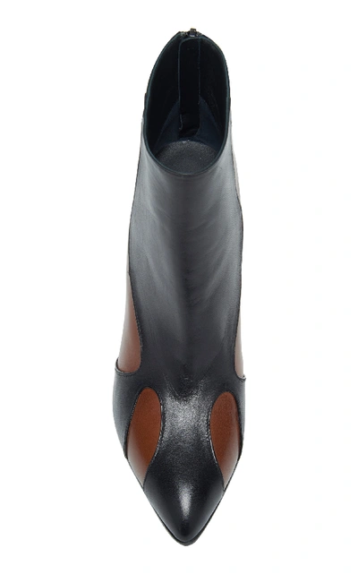 Shop Bottega Veneta Flame Paneled-leather Ankle Boots In Multi