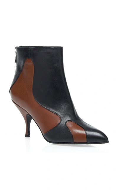 Shop Bottega Veneta Flame Paneled-leather Ankle Boots In Multi