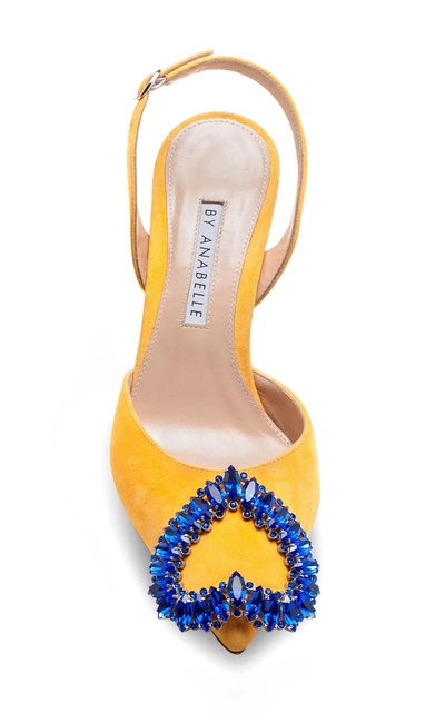 Shop A By Anabelle Jardin Majorelle Amor Pump In Yellow