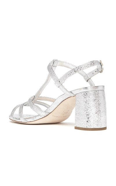Shop Loeffler Randall Elena Strappy Sandal In Silver