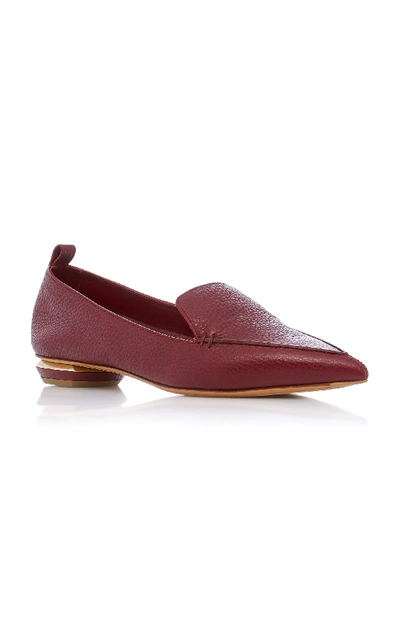 Shop Nicholas Kirkwood Beya Leather Loafer In Red