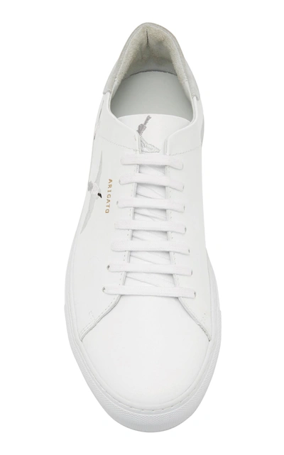 Shop Axel Arigato Clean 90 Bird-embroidered Leather Sneakers In White
