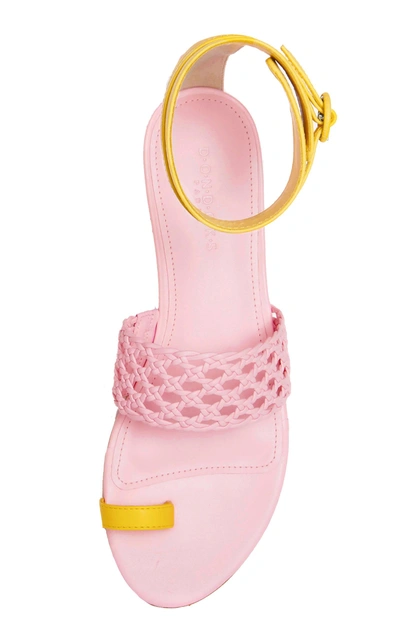 Shop Dondoks Lety Ankle Strap Sandal In Pink