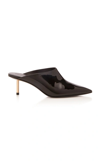 Shop Stella Luna Patent Mule In Black